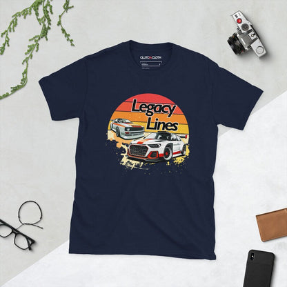 Audi S Rally: Retro Sunset Car Enthusiast Shirt