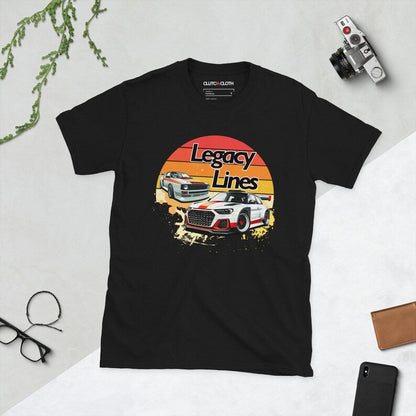 Audi S Rally: Retro Sunset Car Enthusiast Shirt