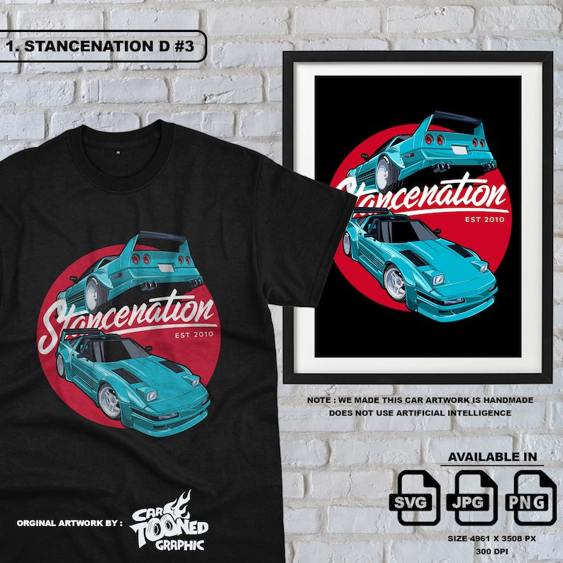 JDM T-Shirt Design: Urban Sublimation Vector Car Graphic_driver_clothing_drivi.store