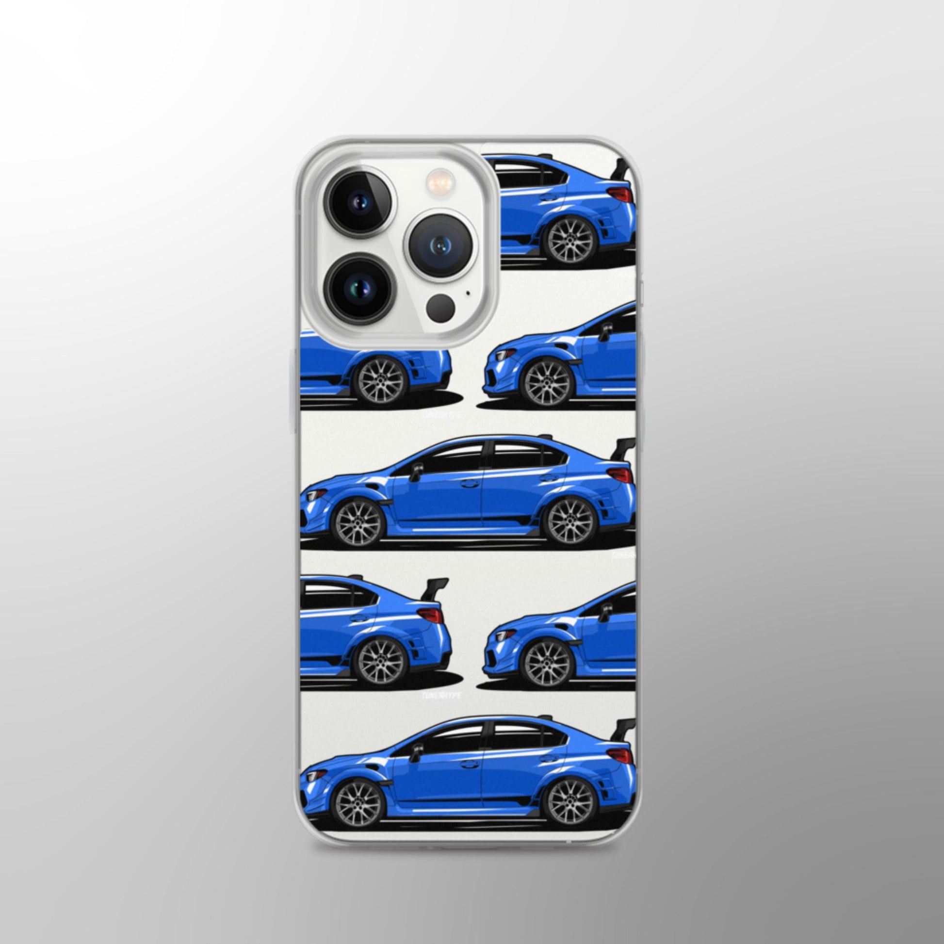 Subaru WRX STI Clear iPhone Case - World Rally Blue