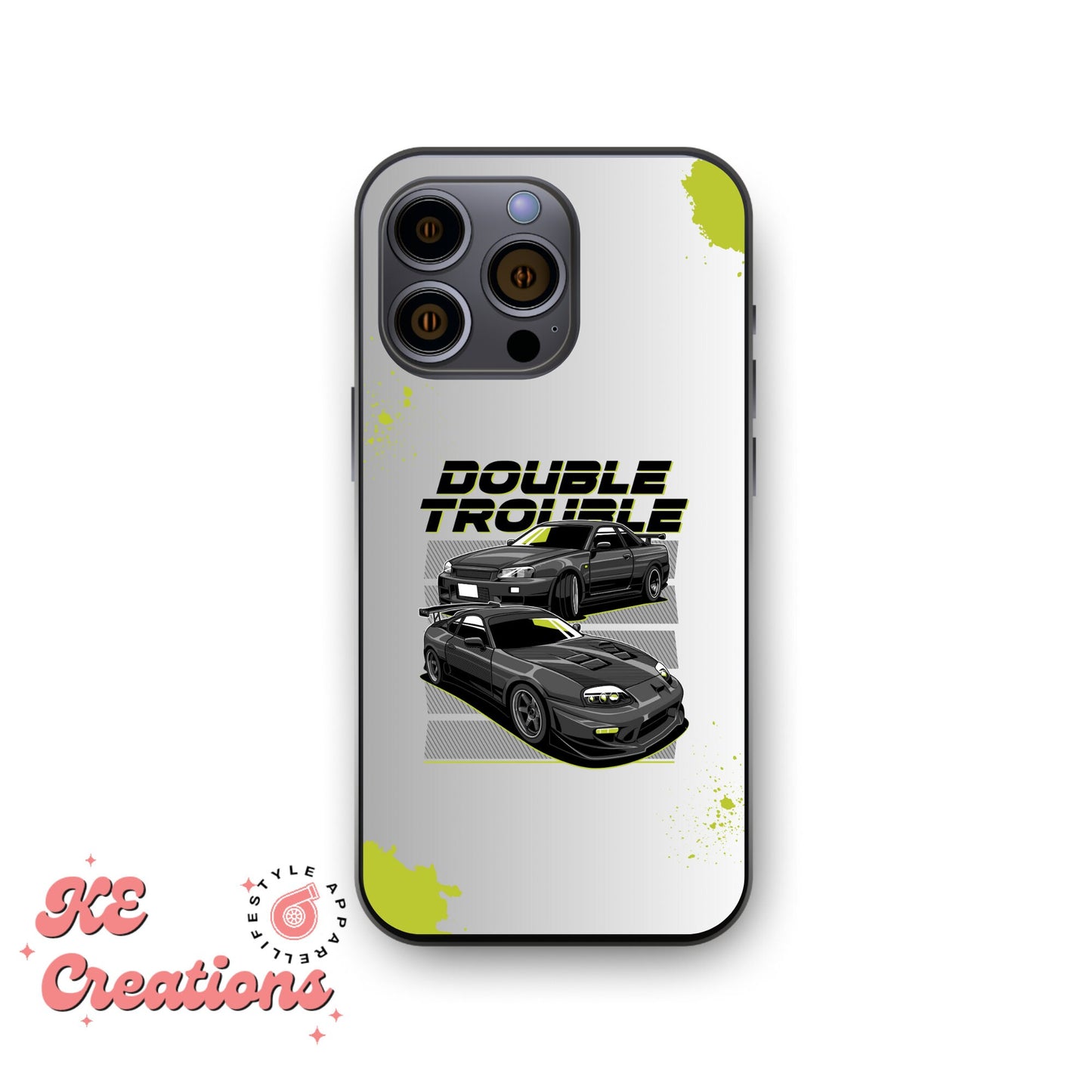 JDM | Double trouble Gtr Custom iPhone 13- 14 - 15 Case | Pro, Pro Max, Plus, Mini