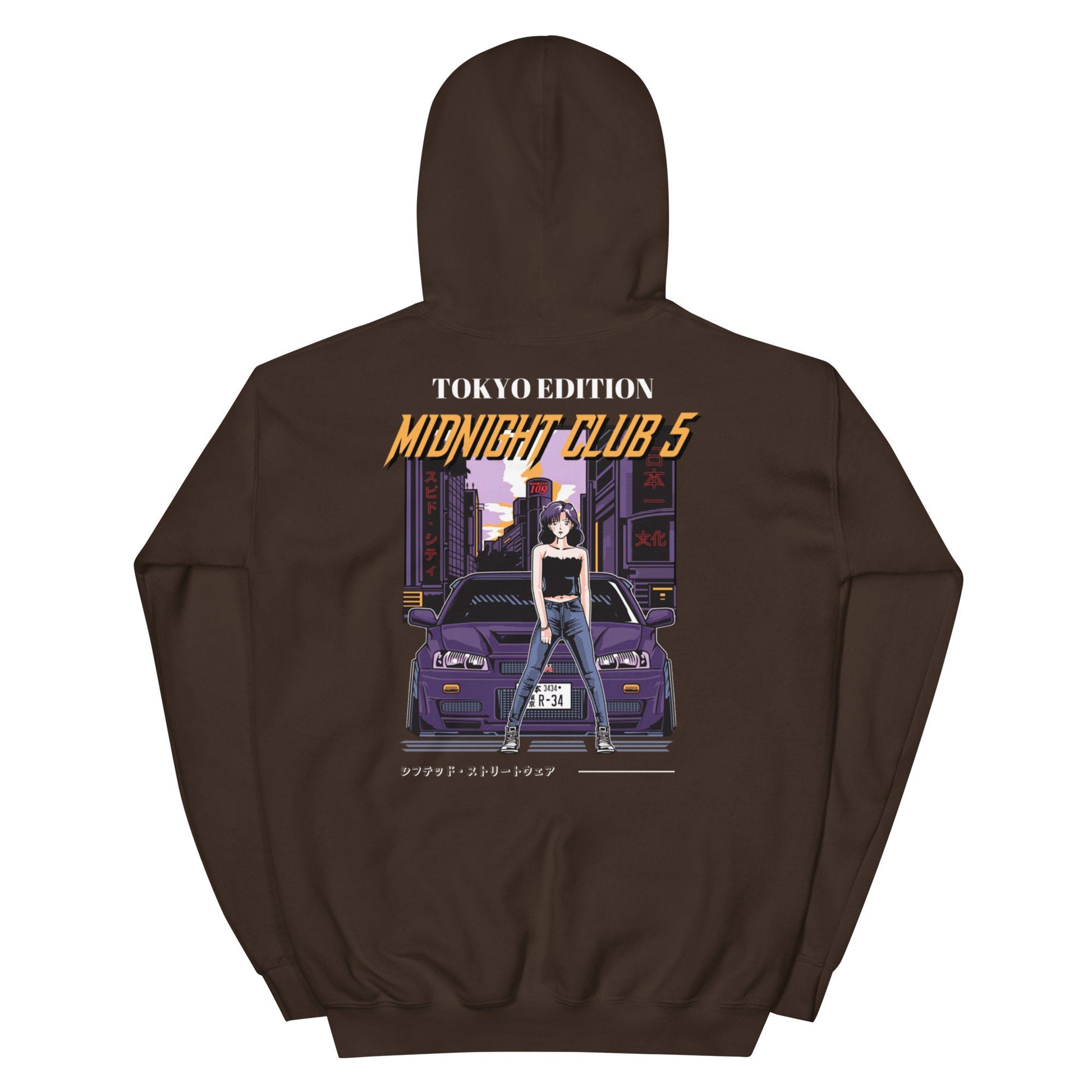 Embroidered Midnight Club 5 Anime Hoodie