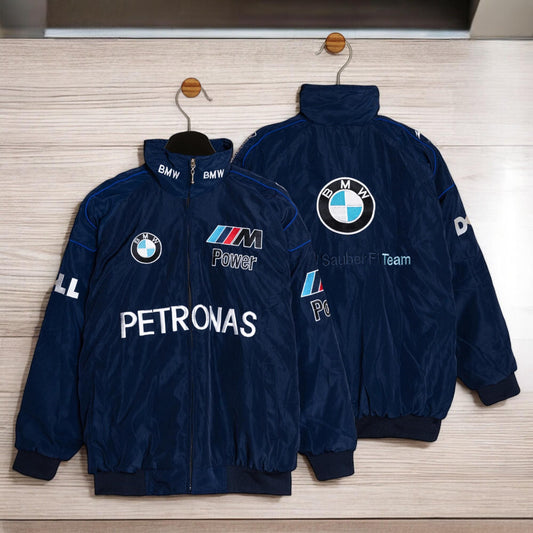 Stylish BMW Vintage Jacket For Men, Smart Petronas BMW Oversized Jacket, Sports Jacket Car Enthusiast Gift, Racing Jacket, Gift For Men